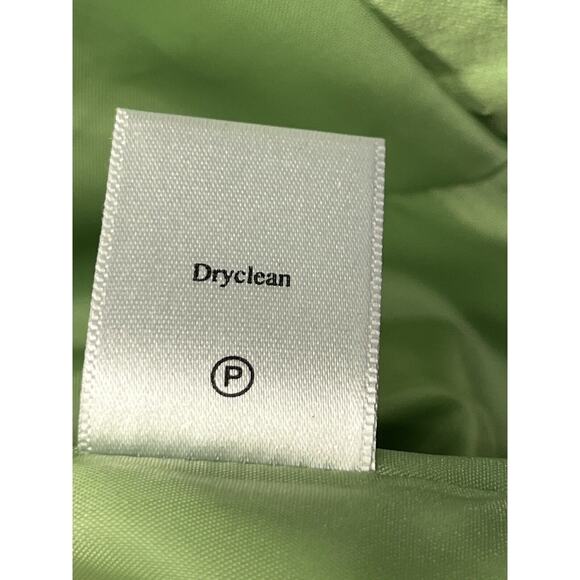 Coldwater Creek Jacket Womens Medium Silk/Linen Blend Open Front Lined Green - Picture 8 of 8